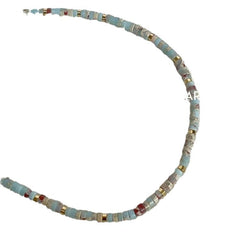 Stylish Shoushan stone necklace with alloy chain