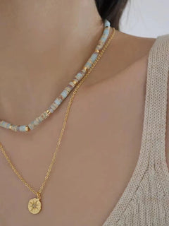 Unique vintage style necklace on display