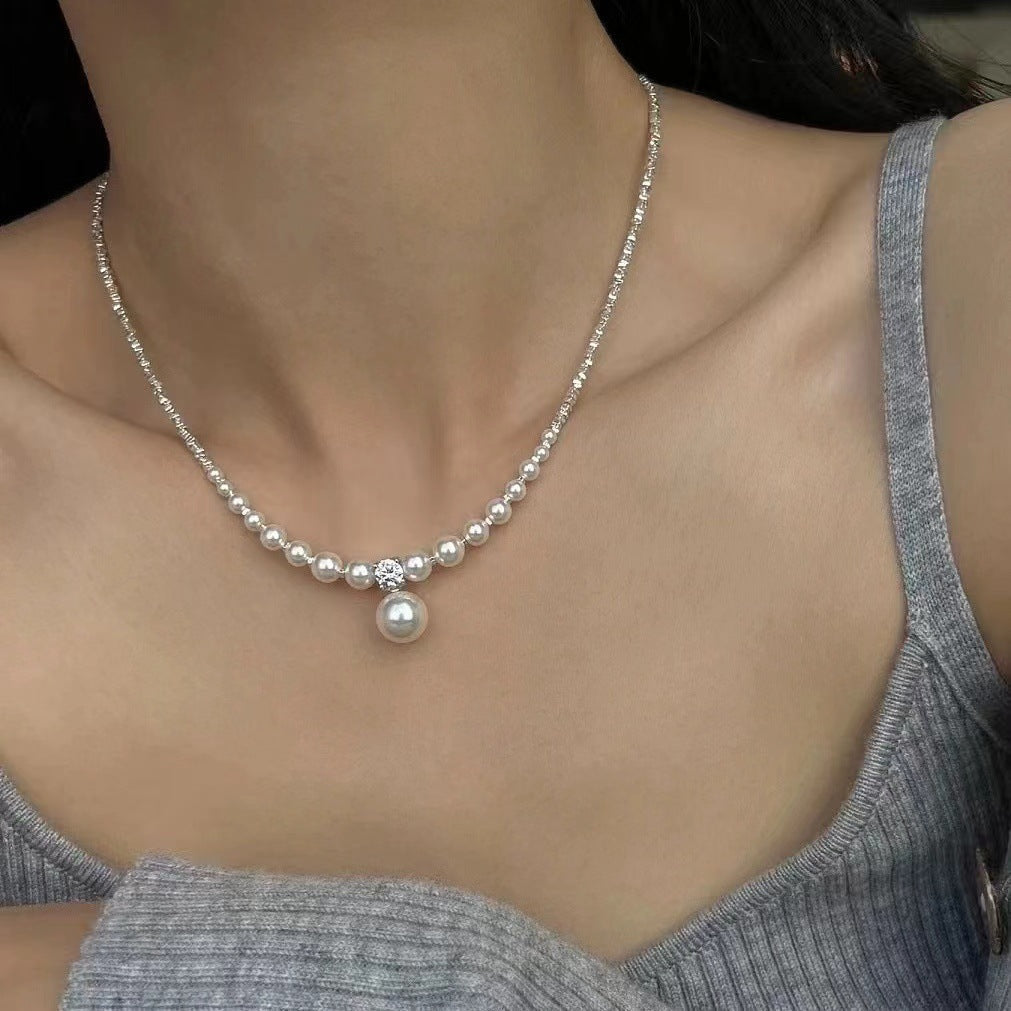 Elegant Pearl Bow Choker Necklace image 6