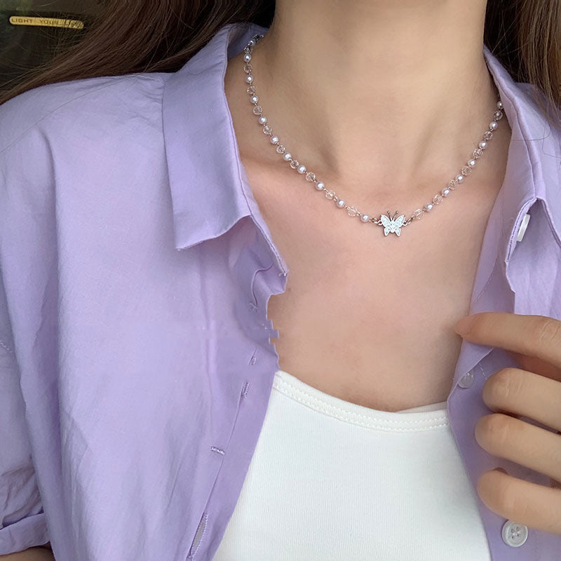 Unique Butterfly Choker on a mannequin