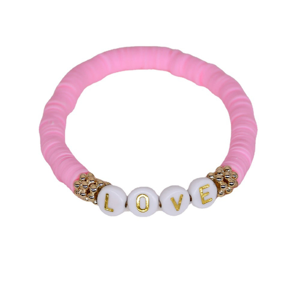 Collection of friendship bracelets in various colours