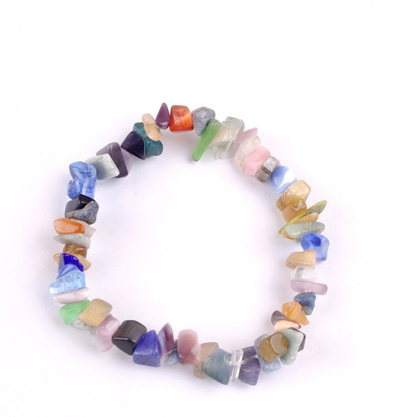 Elegant design of handmade bracelet on a wrist
