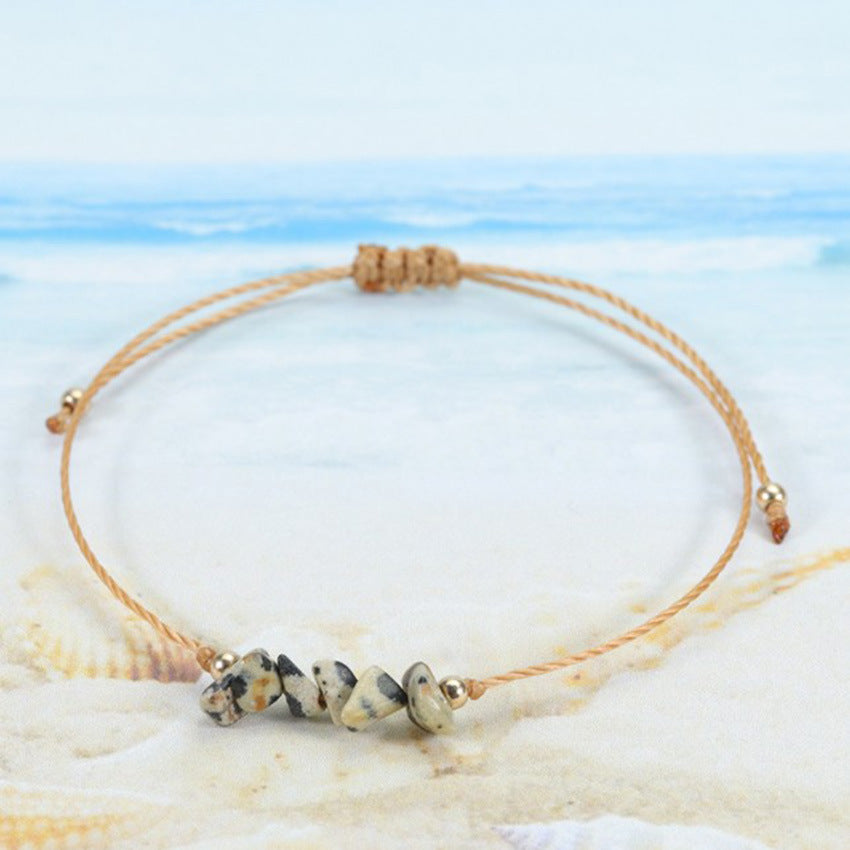Stylish colourful bracelet on an outdoor background
