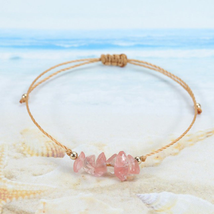 Vibrant bracelet showcased on a white background