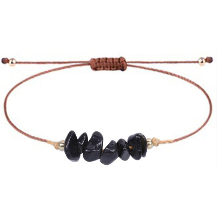 Handcrafted natural stone bracelet with vivid colours