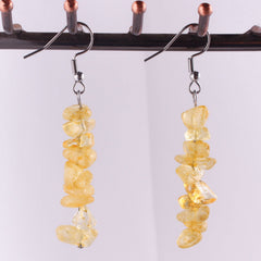 Handmade Natural Stone Crystal Drop Earrings Image 10