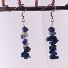 Handmade Natural Stone Crystal Drop Earrings Image 5