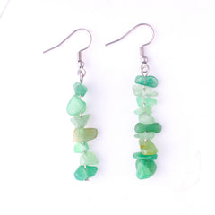 Handmade Natural Stone Crystal Drop Earrings Image 5