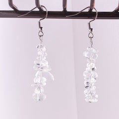 Handmade Natural Stone Crystal Drop Earrings Image 7