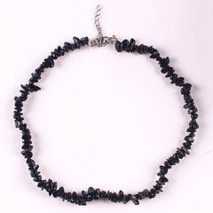 Handcrafted Bohemian necklace with natural stones