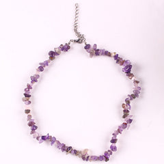 Handcrafted Bohemian necklace with natural stones
