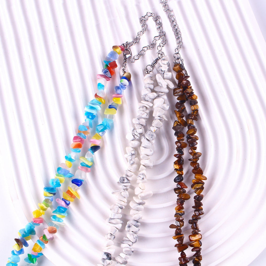 Elegant display of handcrafted jewellery necklace