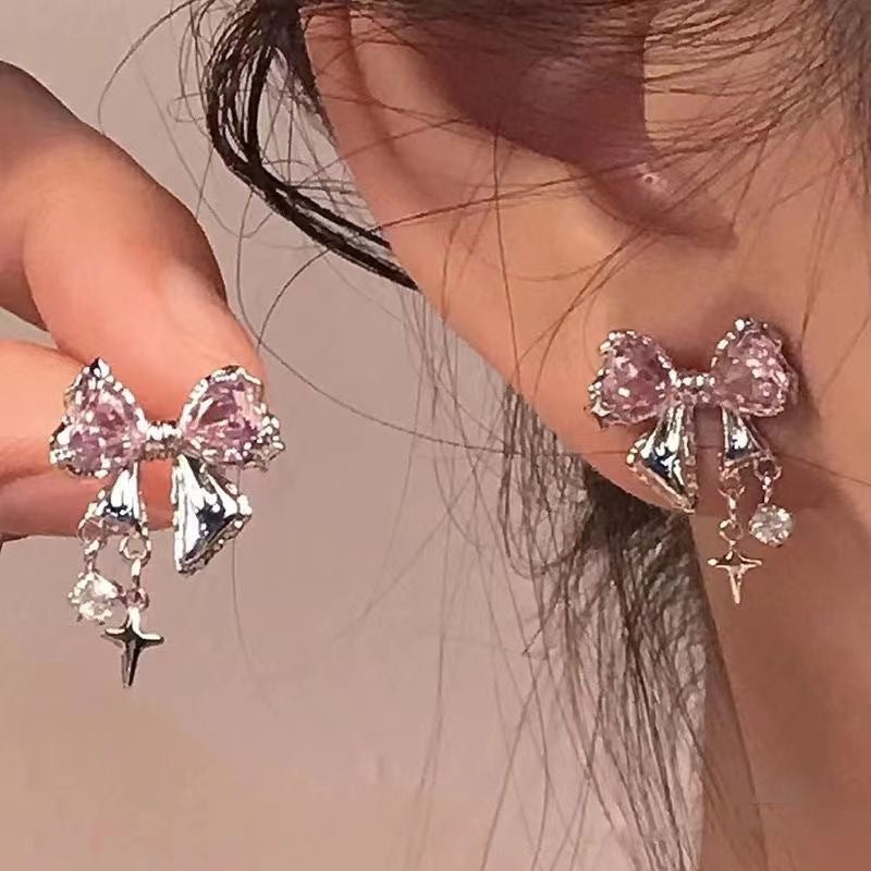 Chic zircon earrings in various colors image 2