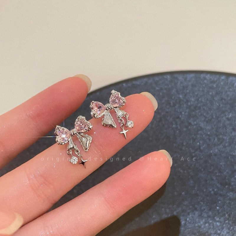 Unique zircon earrings for women image 8