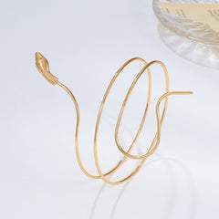 Stylish snake design women's alloy cuff bracelet image 1