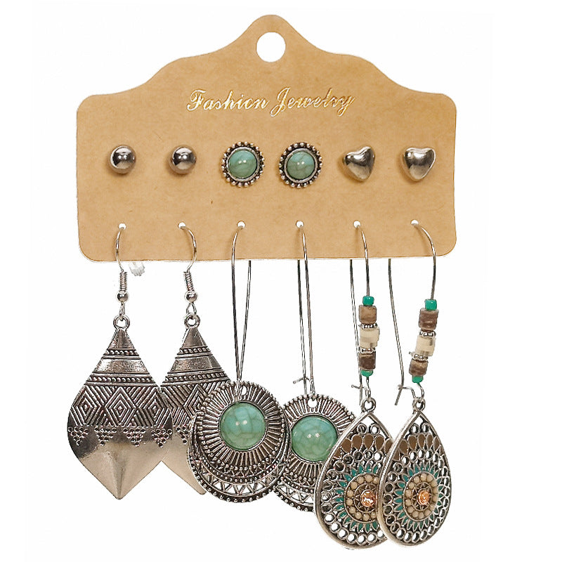 Elegant Vintage Style Earrings on display
