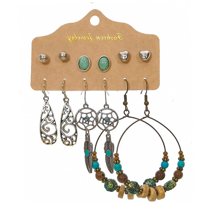 Lightweight Alloy Earrings Set for all-day wear