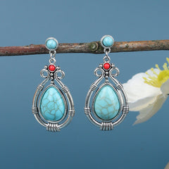 Vibrant tassel earrings on display image 3