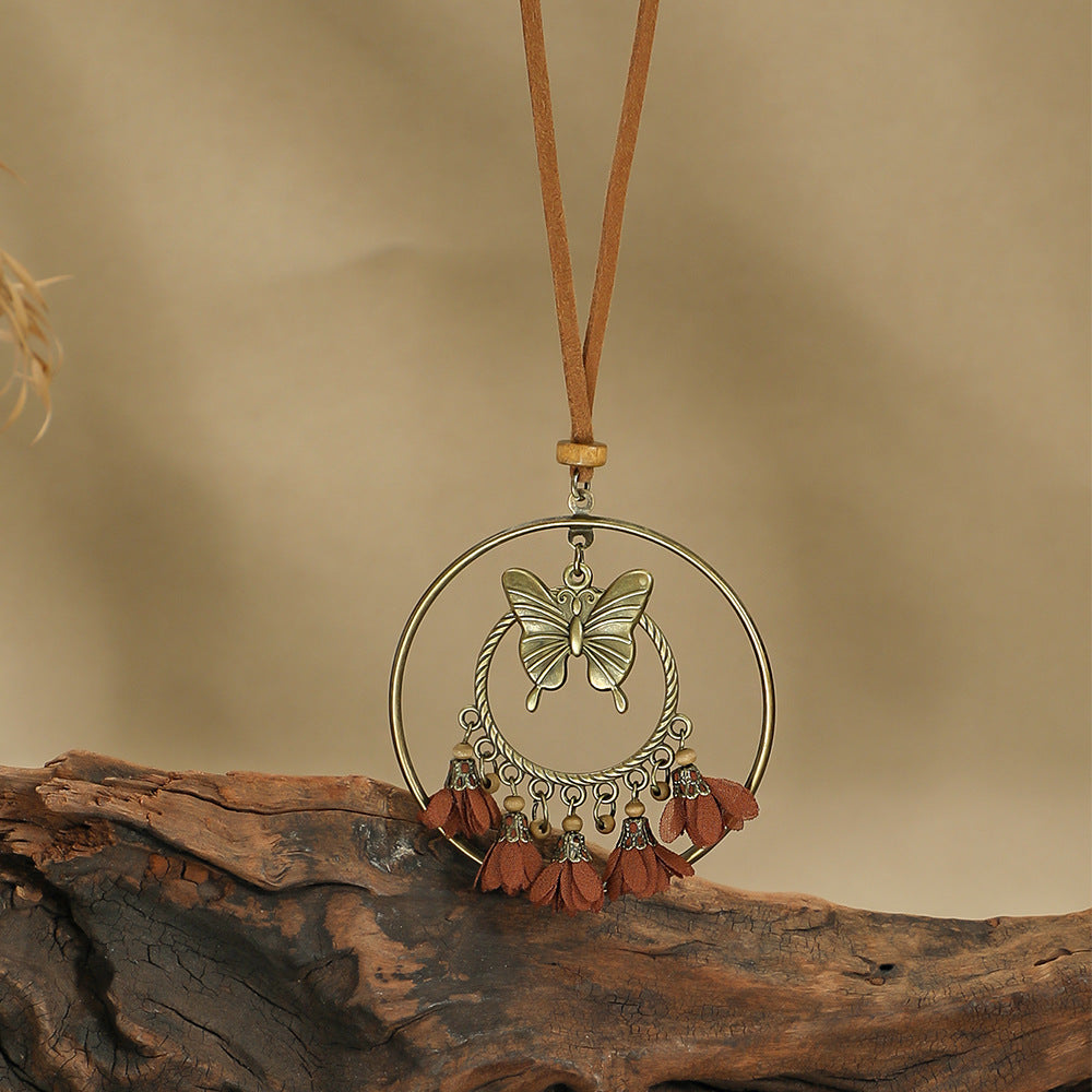 vibrant colours of Bohemian necklace