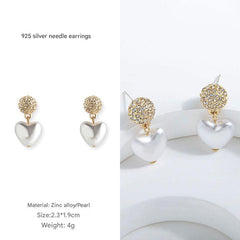 Multiple colour options of pearl earrings 5