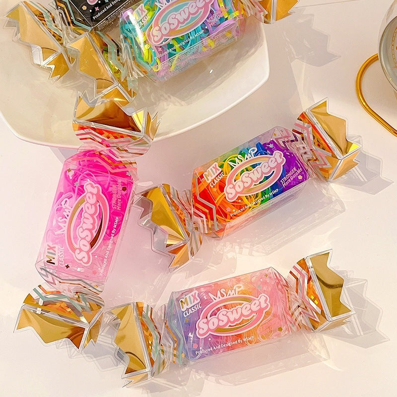 Variety of vibrant hair ties for children - image 2