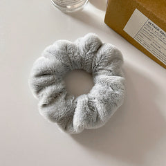 Plush headband for kids in white colour
