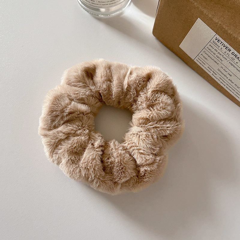 Stylish plush headband for children in black