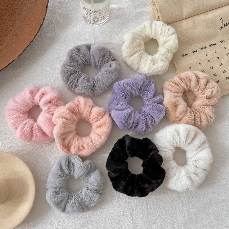 Stylish plush headband for children in black