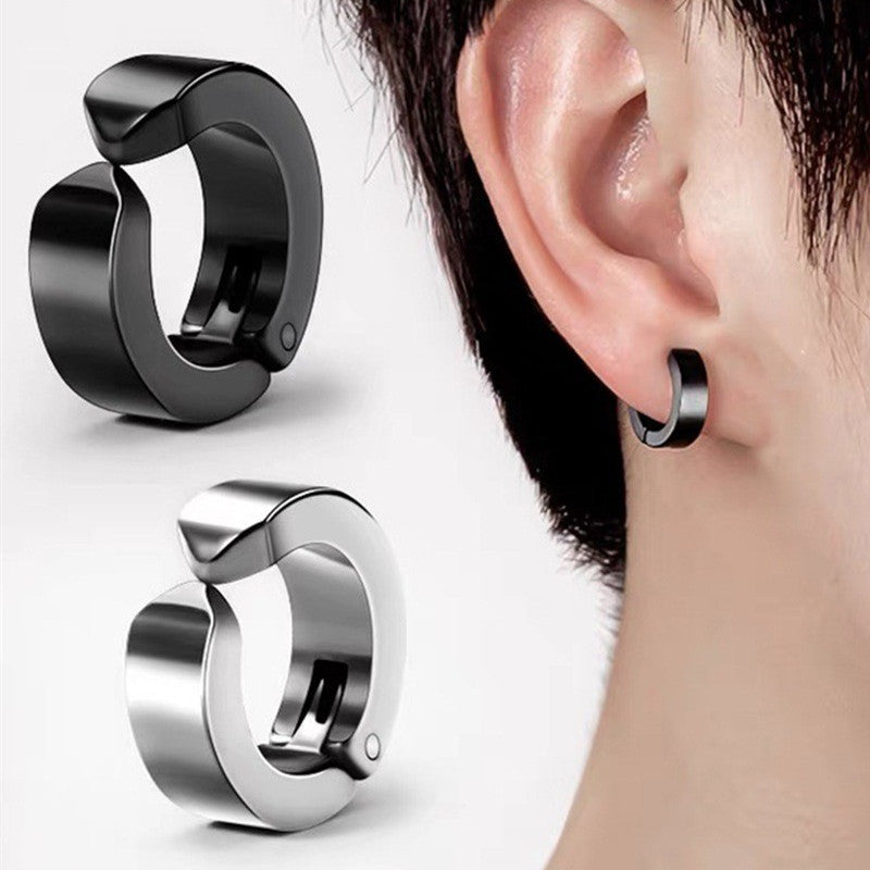 Fashionable clip-on earrings paired with accessories