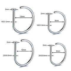 user wearing non-piercing nose ring