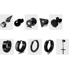 lightweight black earrings for casual wear