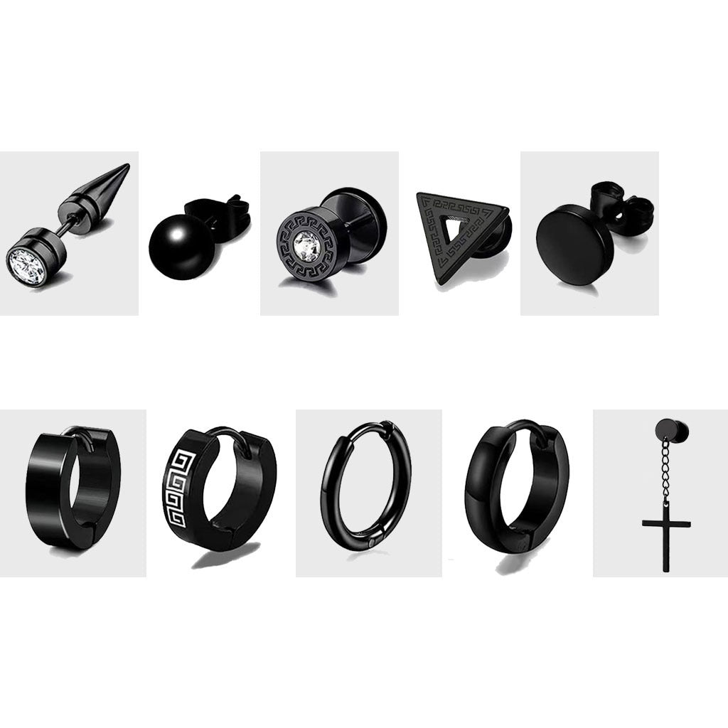 lightweight black earrings for casual wear