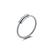 Elegant presentation of trendy nose ring and earrings on display