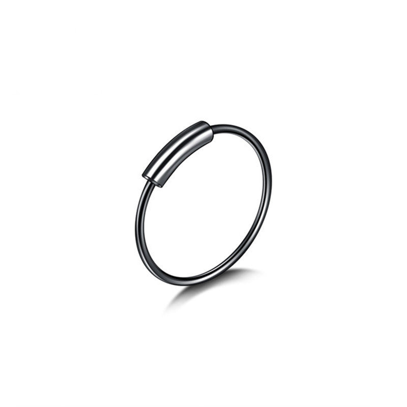 Image of geometric stainless steel nose ring and earrings set in multiple colours