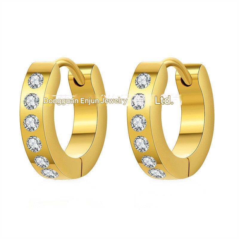 Gold geometric earrings perfect for modern style enthusiasts