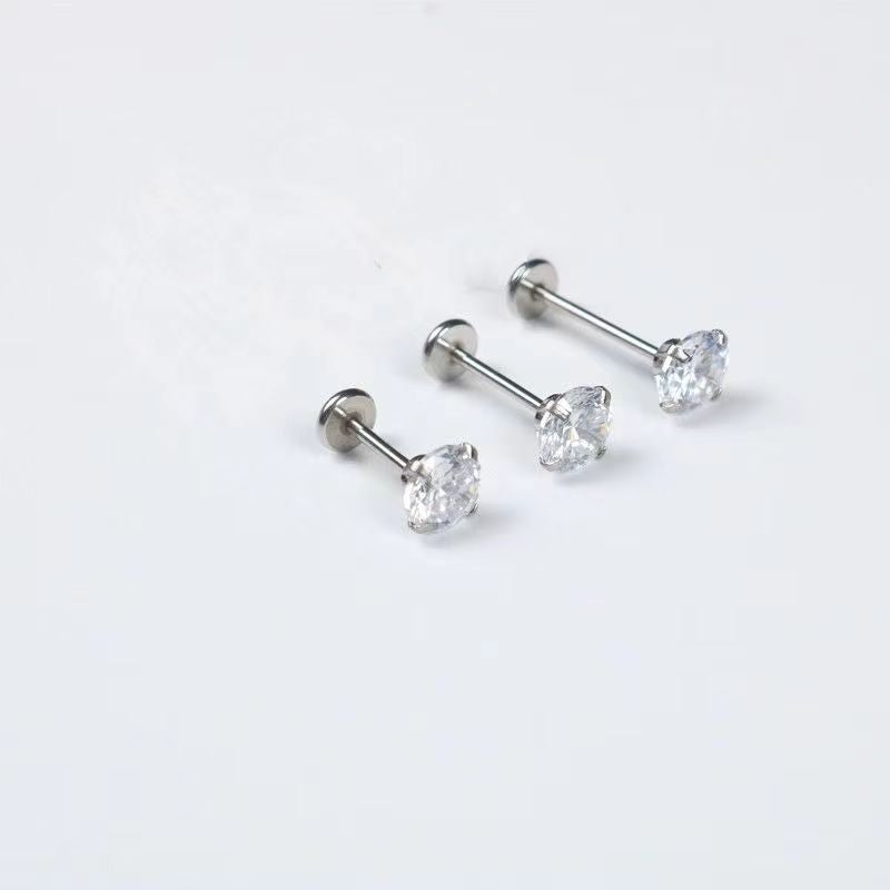 Trendy geometric designs in lip studs image 9