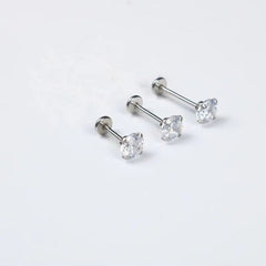 Trendy geometric designs in lip studs image 9