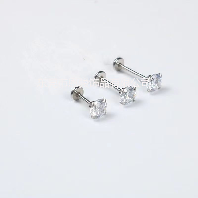 Durable lip studs on display image 4