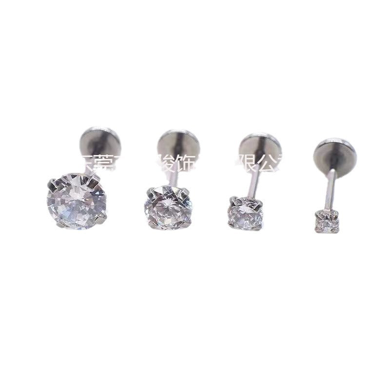 Geometric design stainless steel earrings image 5