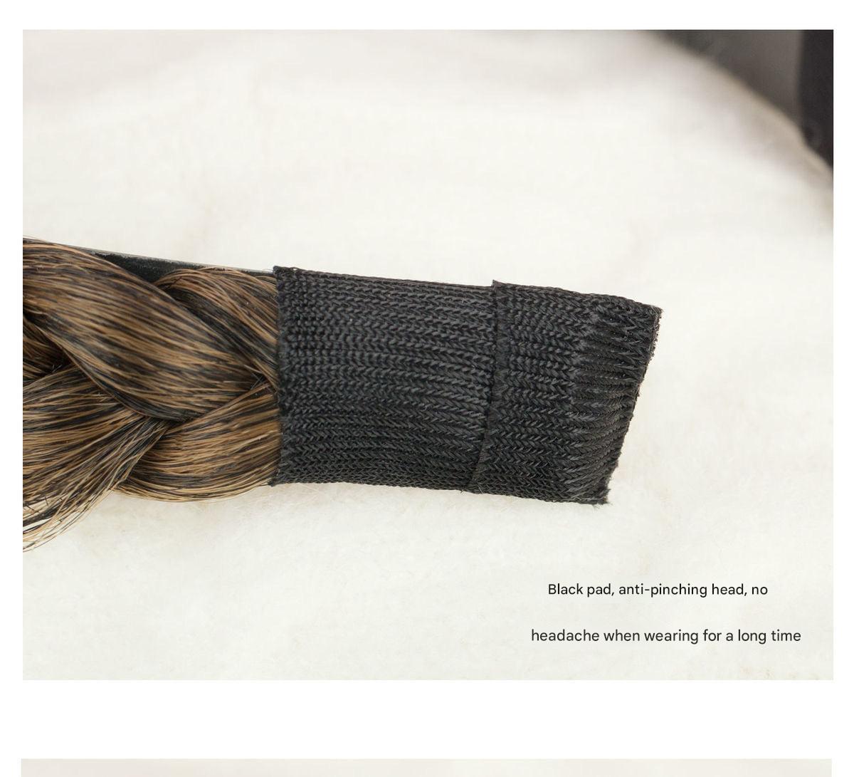 Braided hairband displayed on a mannequin