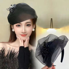 Stylish breathable half hat in navy blue