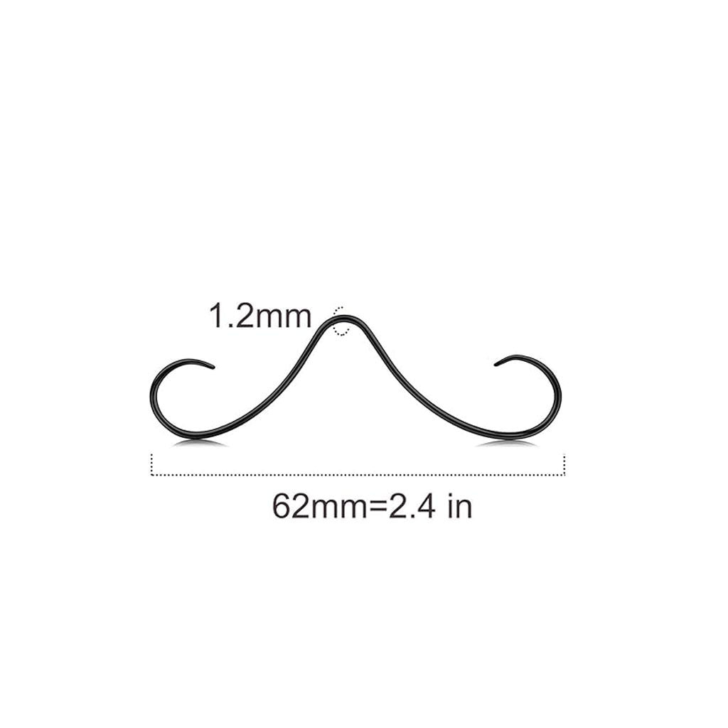 Detail of body piercing nose ring in various colours 3