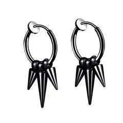 men and women wearing no-pierce earrings