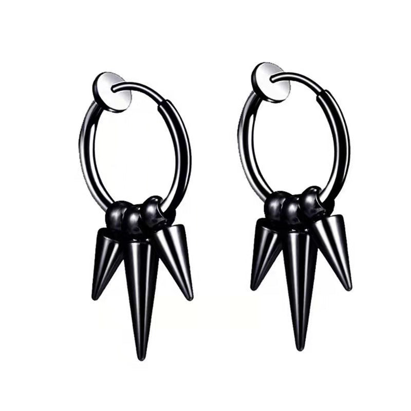 men and women wearing no-pierce earrings