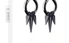 black and steel colour options for earrings