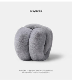 Brown fashionable earmuffs for outdoor use