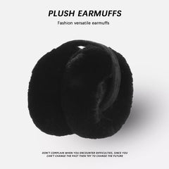 Foldable earmuffs for winter in white
