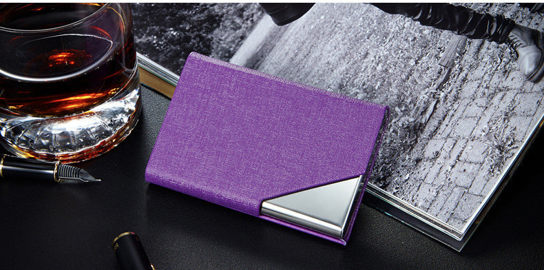 Test card holder with cards positioned neatly