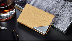 Elegant business card holder showcasing red colour
