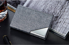 Professional business card holder in sleek stainless steel